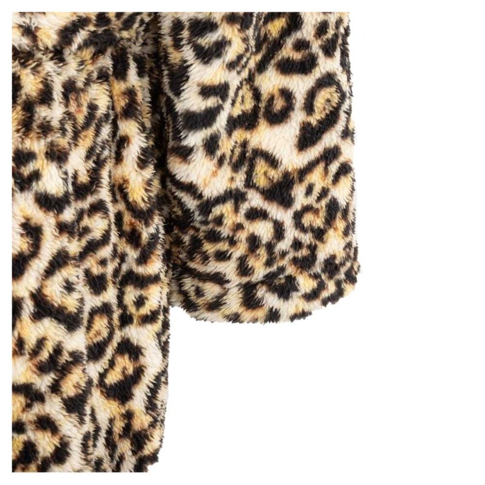 Linea Womens/Ladies Leopard Pattern Robe / Brown/Black - Picture 5 of 5